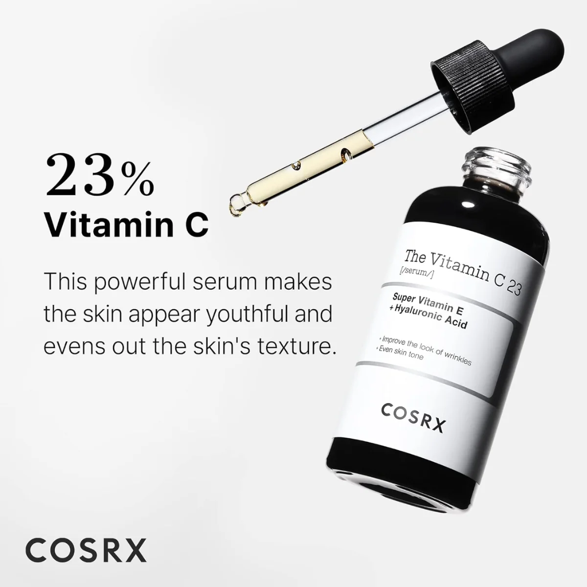 COSRX The Vitamin C 23 Super Vitamin E + Hyaluronic Acid Serum 20ml - Image 7