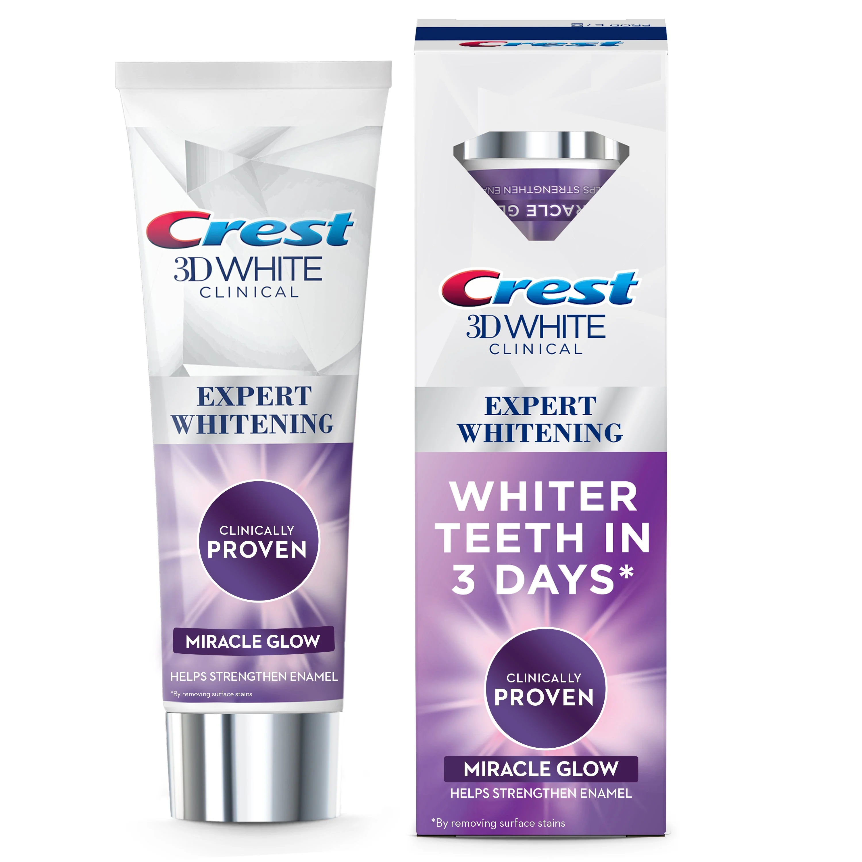 Crest Toothpaste 3D White Miracle Glow 75ml - Image 4