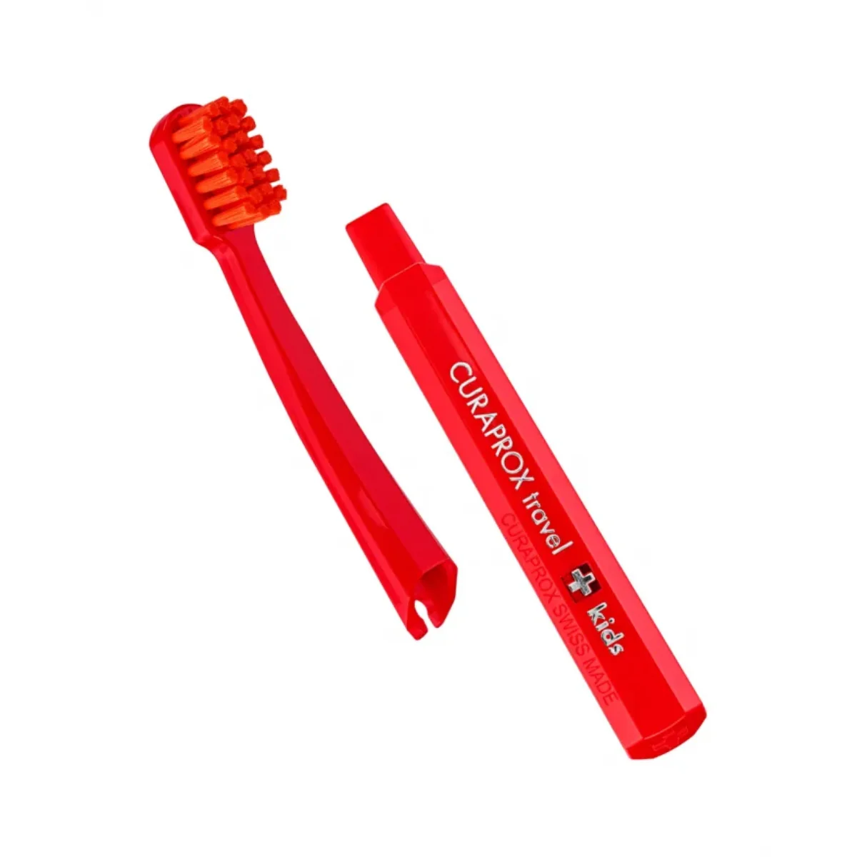 Curaprox Kids Travel Set Red Toothbrush + Interdental Brush + Toothpaste 10ml - Image 5