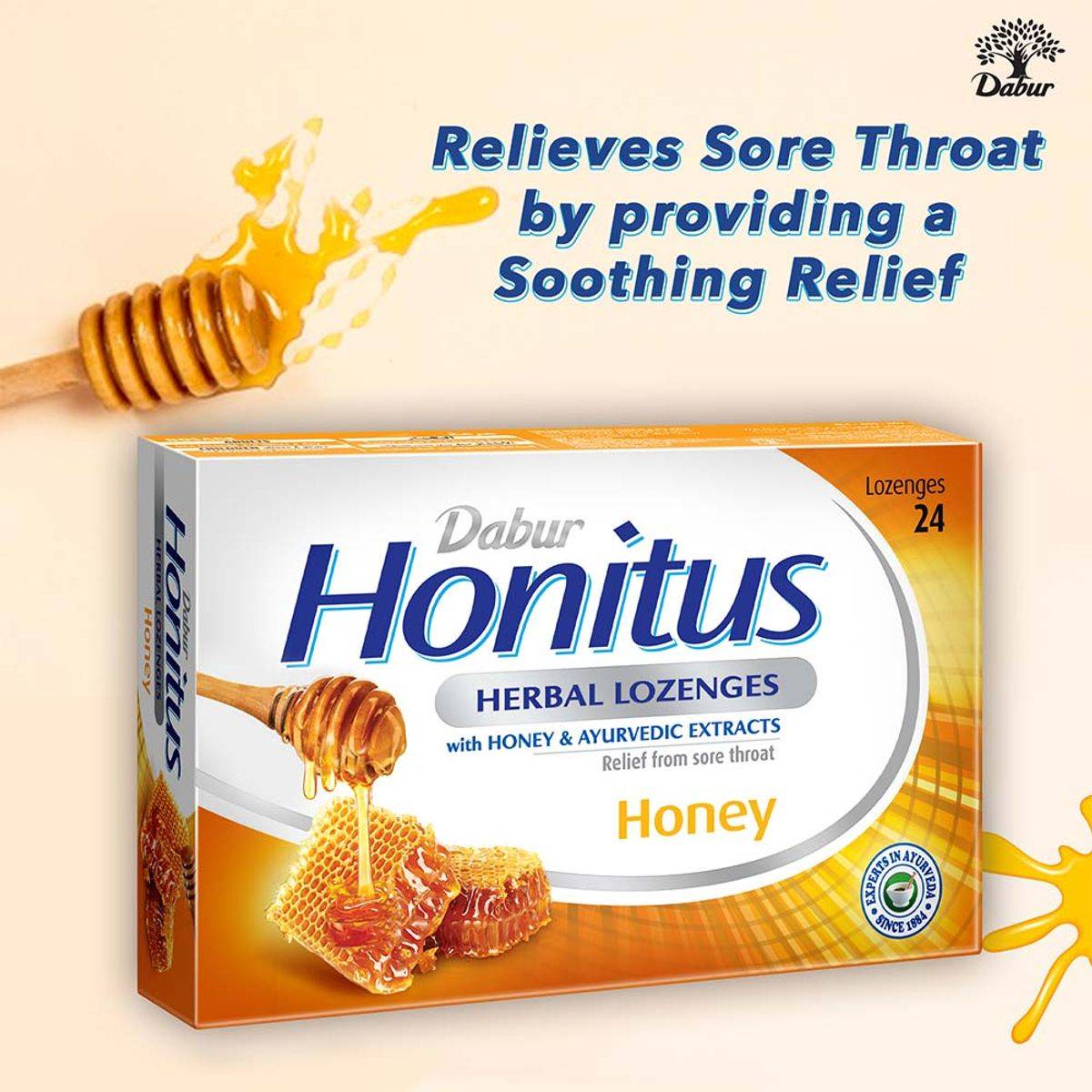 Dabur Honitus Herbal Honey 24 Lozenges - Image 6
