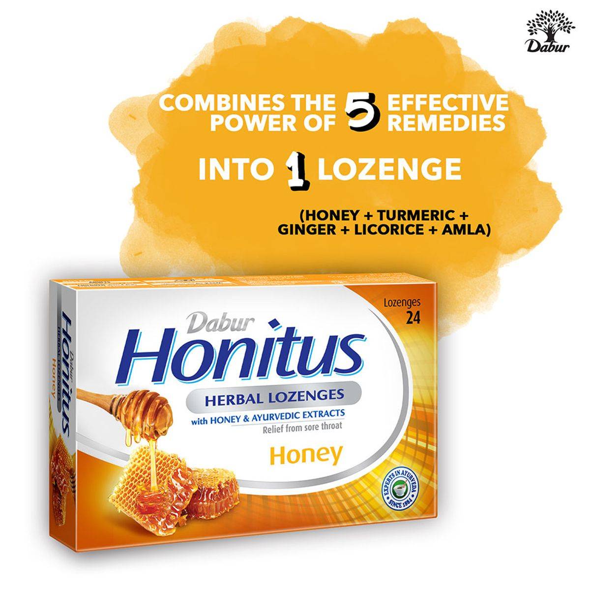 Dabur Honitus Herbal Honey 24 Lozenges - Image 8