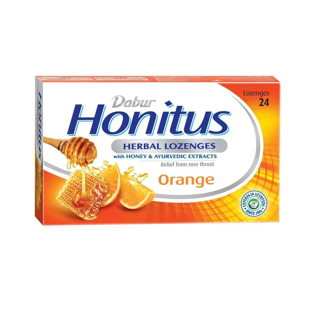 Dabur Honitus Herbal Orange 24 Lozenges - Image 2