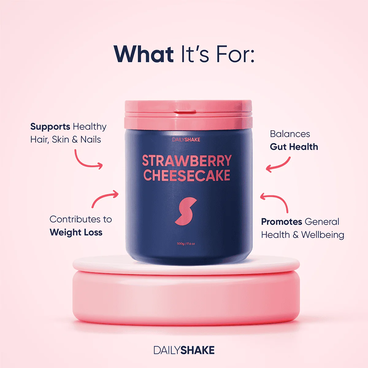 Daily Shake Strawberry Cheesecake Sachet 50g - Image 8