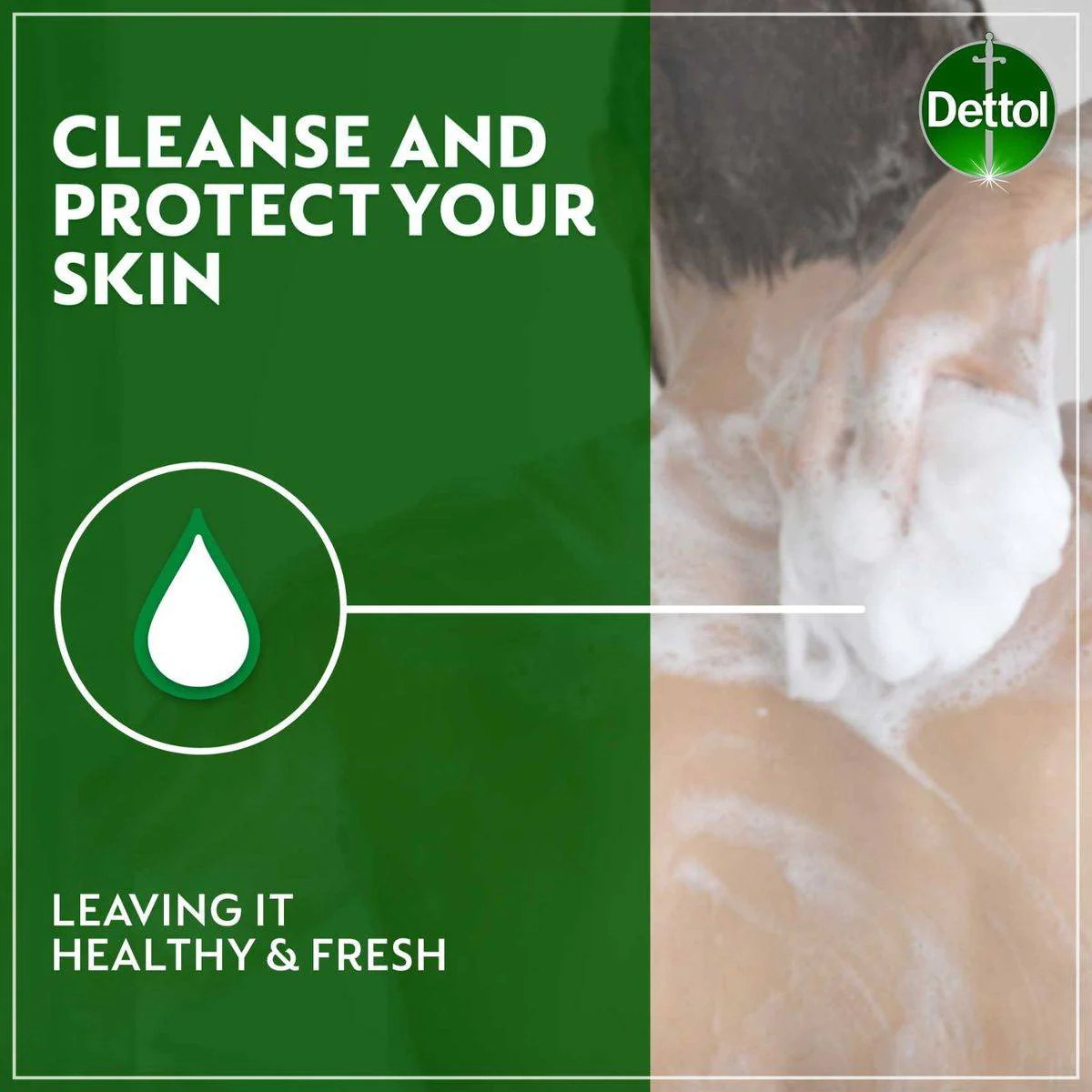 Dettol Antibacterial Shower Gel Sensitive 250ml - Image 3