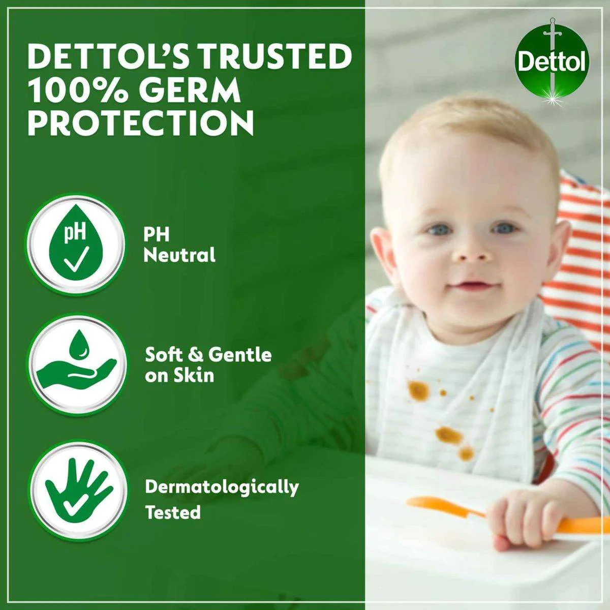 Dettol Antibacterial Skin Wipes Original 120 Sheets - Image 2