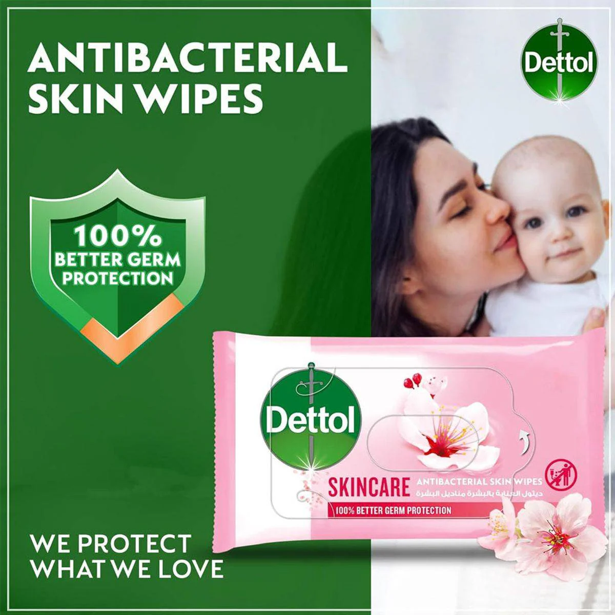 Dettol Antibacterial Skin Wipes Skincare 10 Sheets - Image 5
