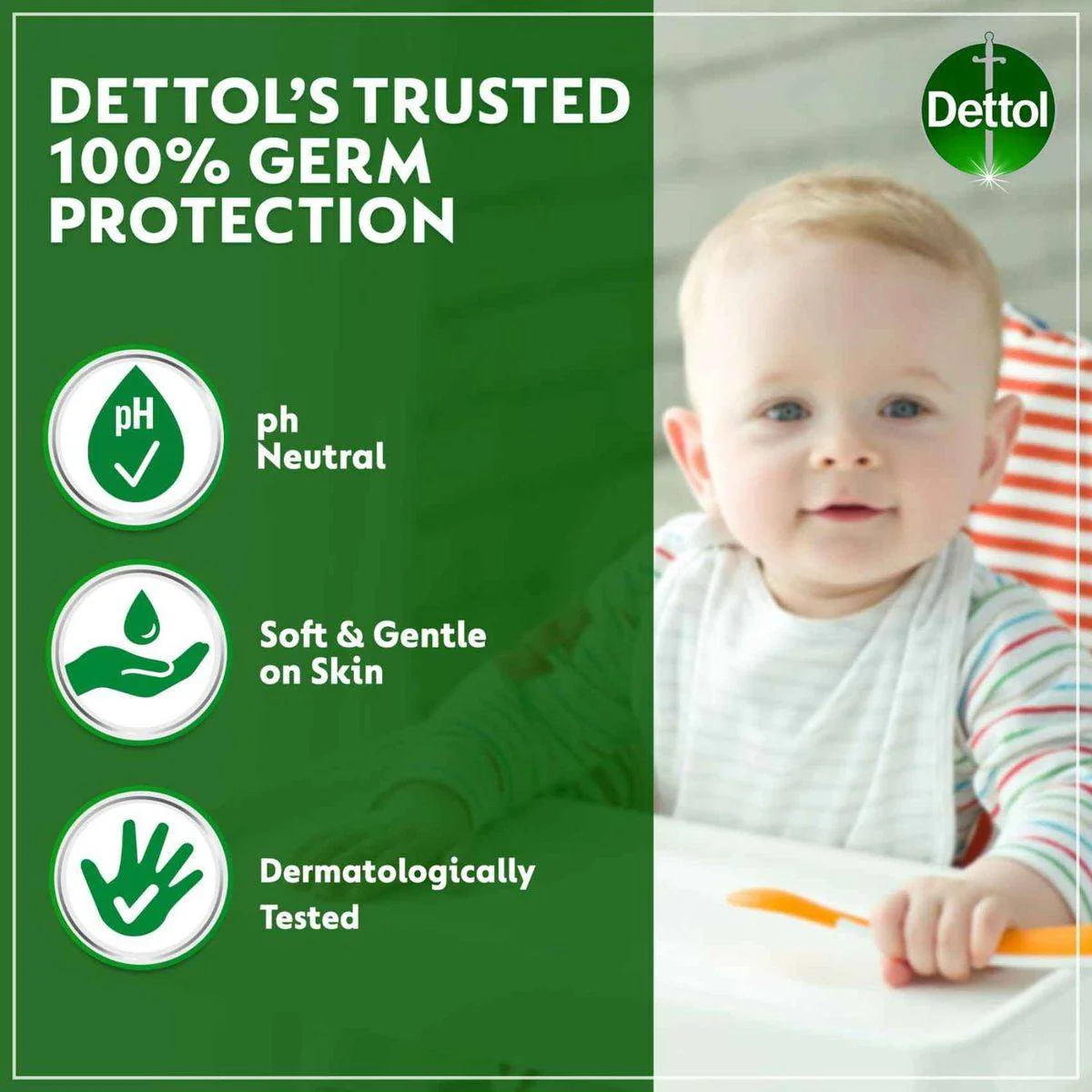 Dettol Antibacterial Skin Wipes Skincare 40 Sheets - Image 6