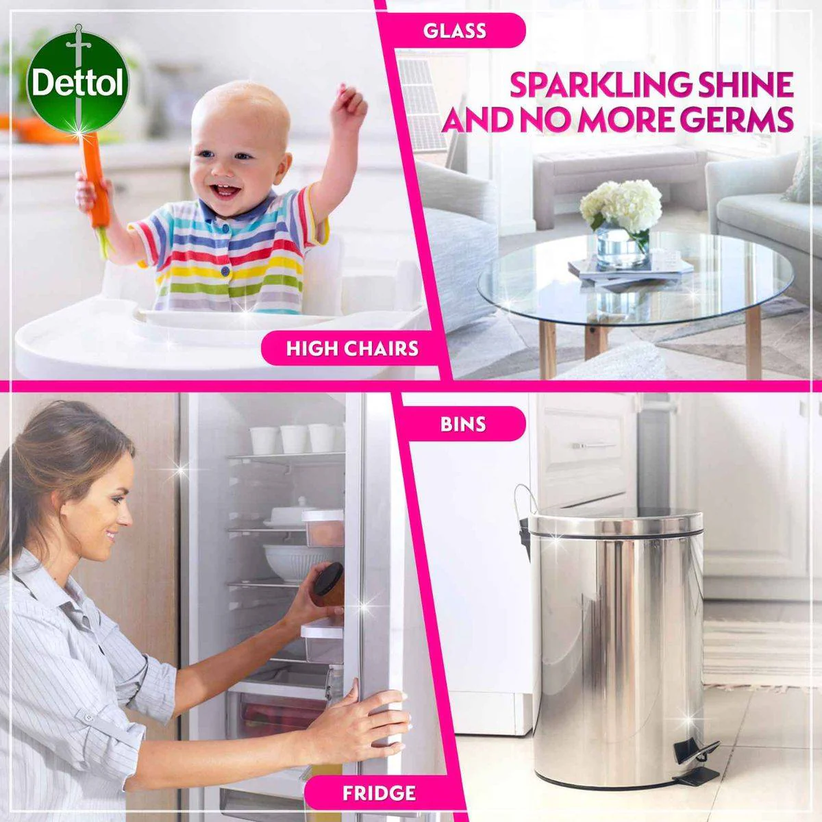 Dettol Healthy Kitchen Power Cleaner Rose 500ml - Image 5