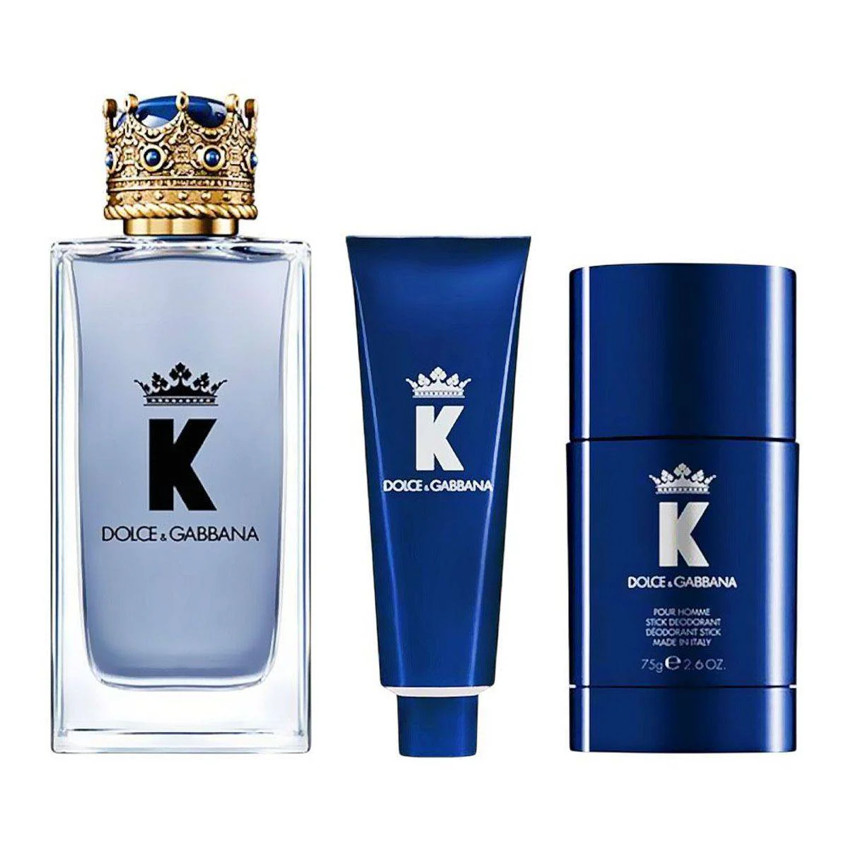 Dolce & Gabbana K Pour Homme Eau de Toilette 100ml + Deo Stick 75g + Shower Gel 50ml Gift Set
