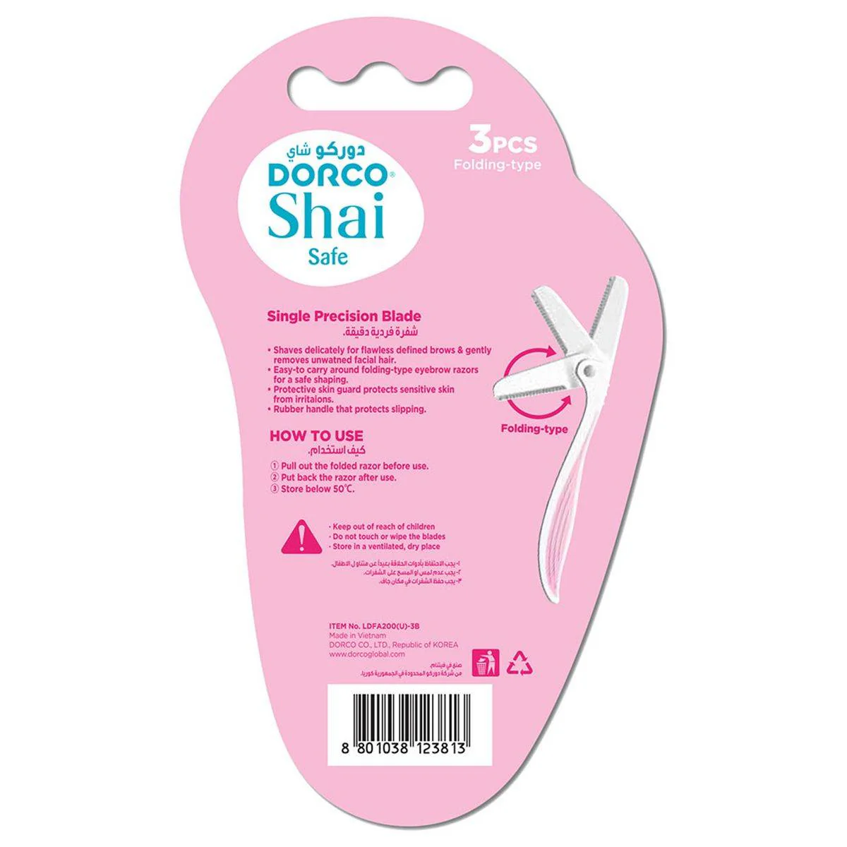 Dorco Razor Disposable Shai Women Safe 3 Count - Image 2