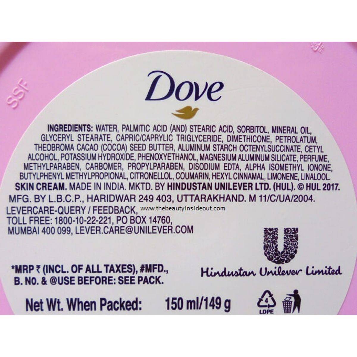 Dove Body Cream Deep Moisturisation 250ml - Image 2