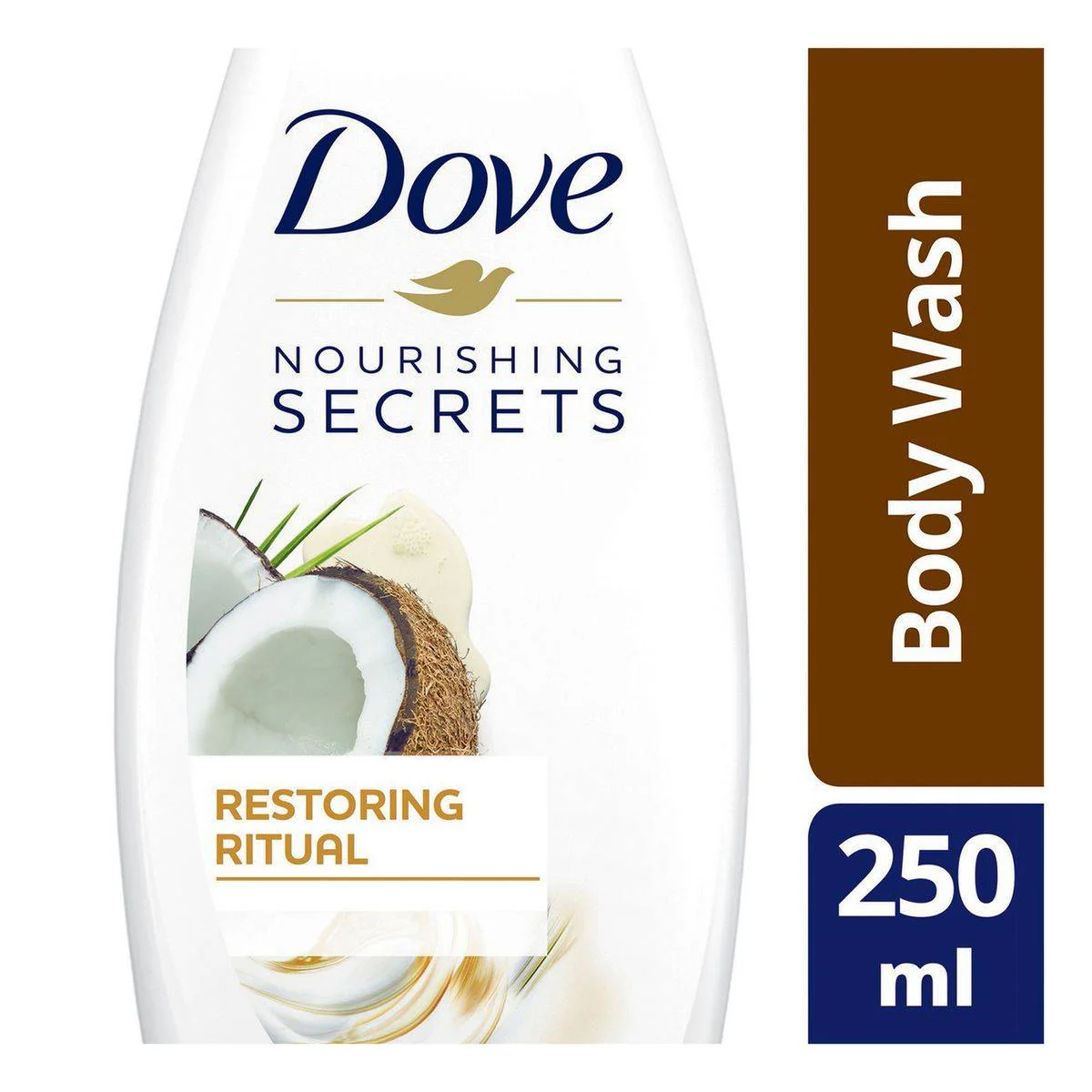 Dove Body Wash Restoring Coconut 250ml - Image 2