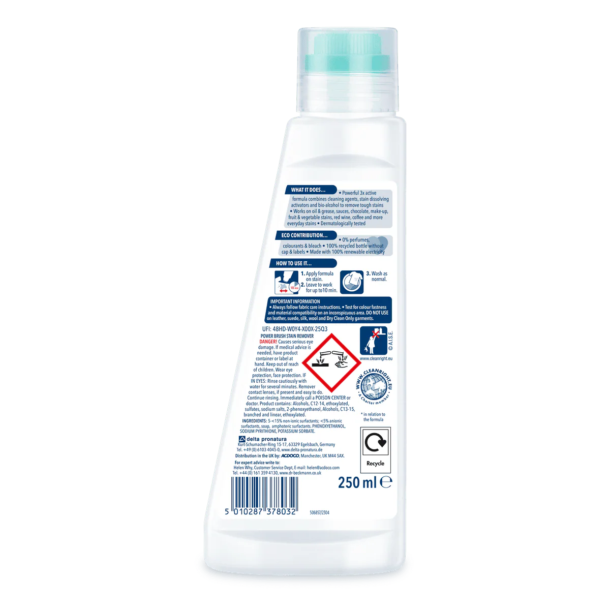 Dr. Beckmann Stain Remover Pre-Wash 250ml - Image 4