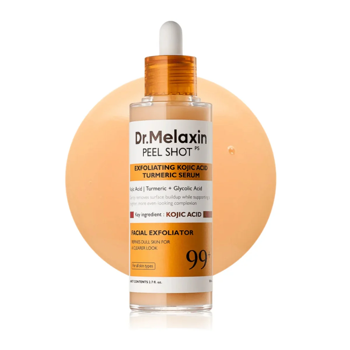 Dr Melaxin Peel Shot Exfoliating Kojic Acid Turmeric Serum 80ml - Image 2