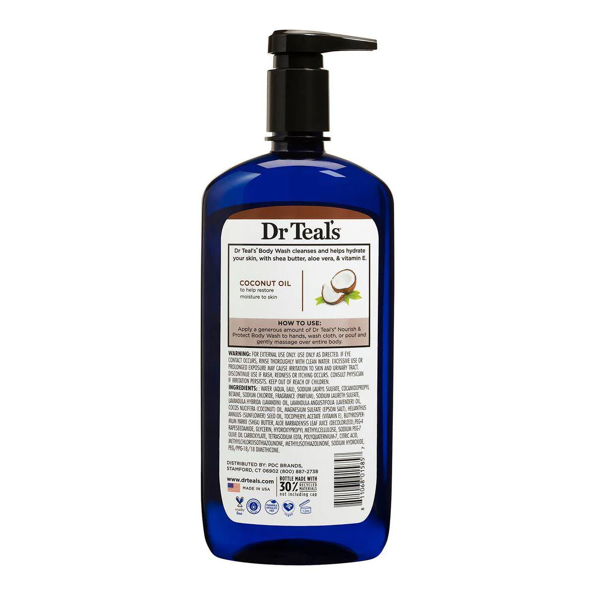 Dr Teals Body Wash With Pure Epsom Salt Nourish & Protect 710ml - Image 2