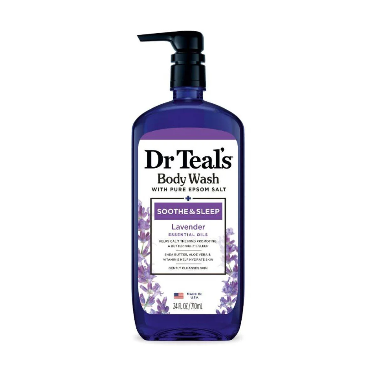 Dr Teals Body Wash With Pure Epsom Salt Soothe & Sleep 710ml