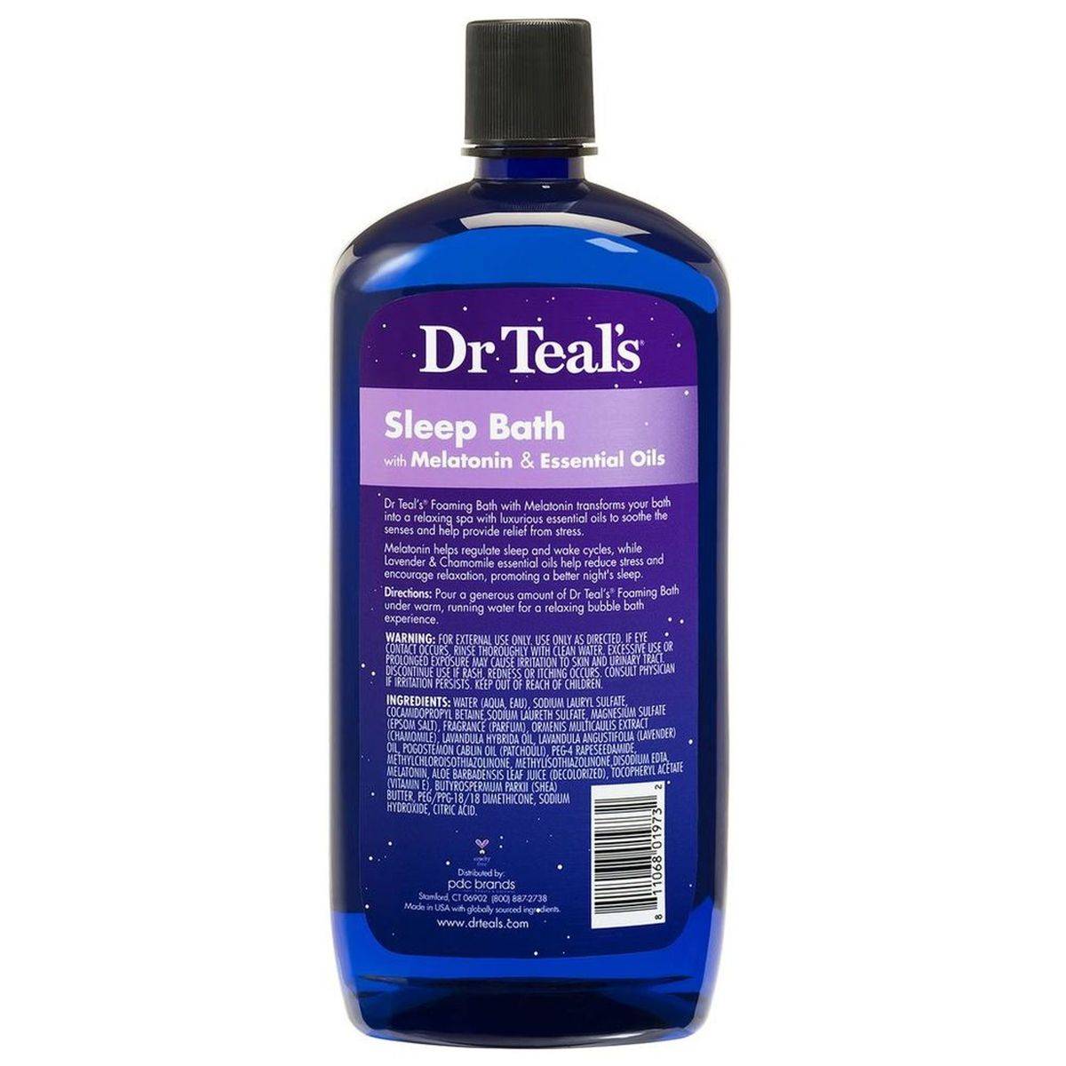 Dr Teals Foaming Bath With Pure Epsom Salt Sleep Bath 1L - Image 2