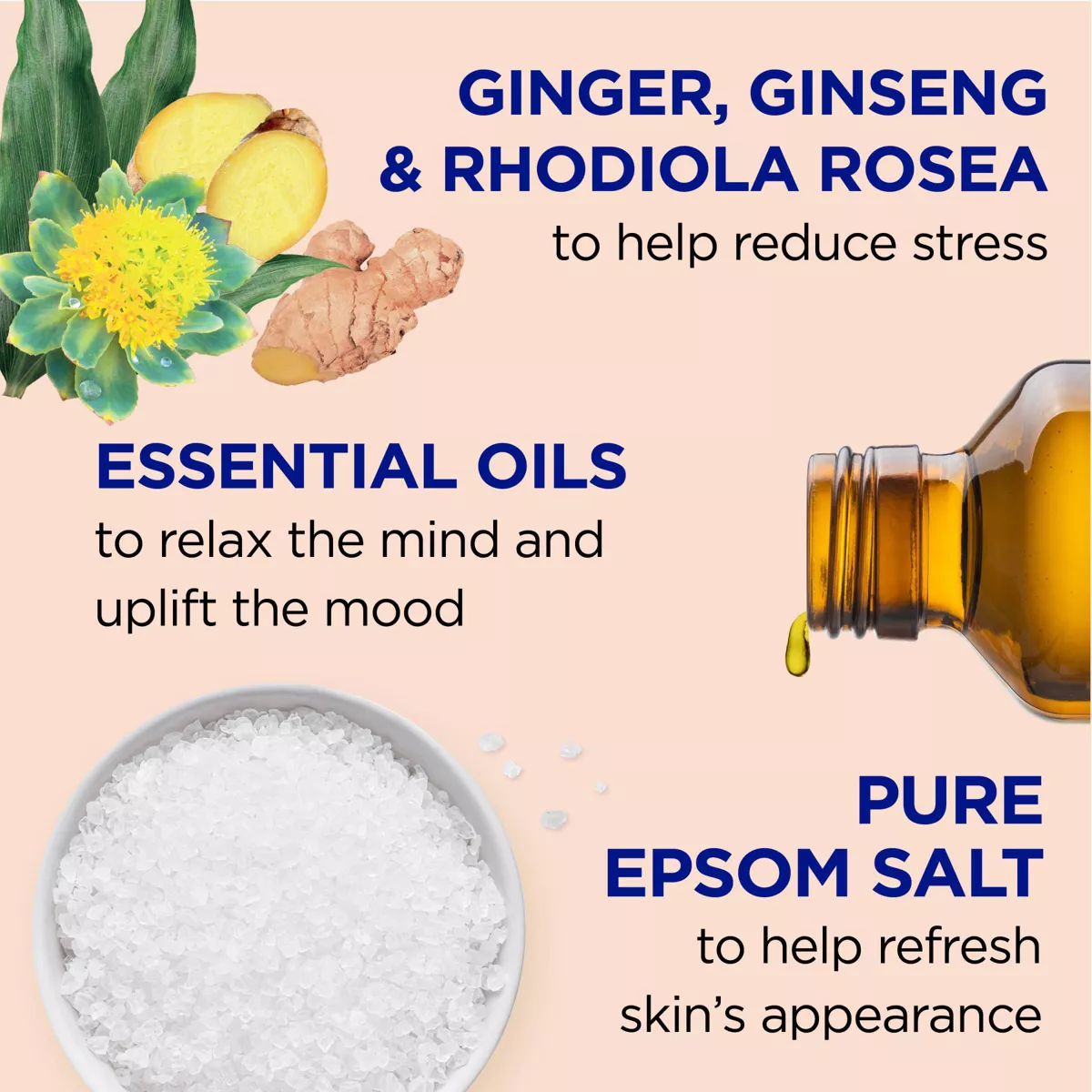 Dr Teals Foaming Bath with Pure Epsom Salt Stress Relief 1L - Image 2