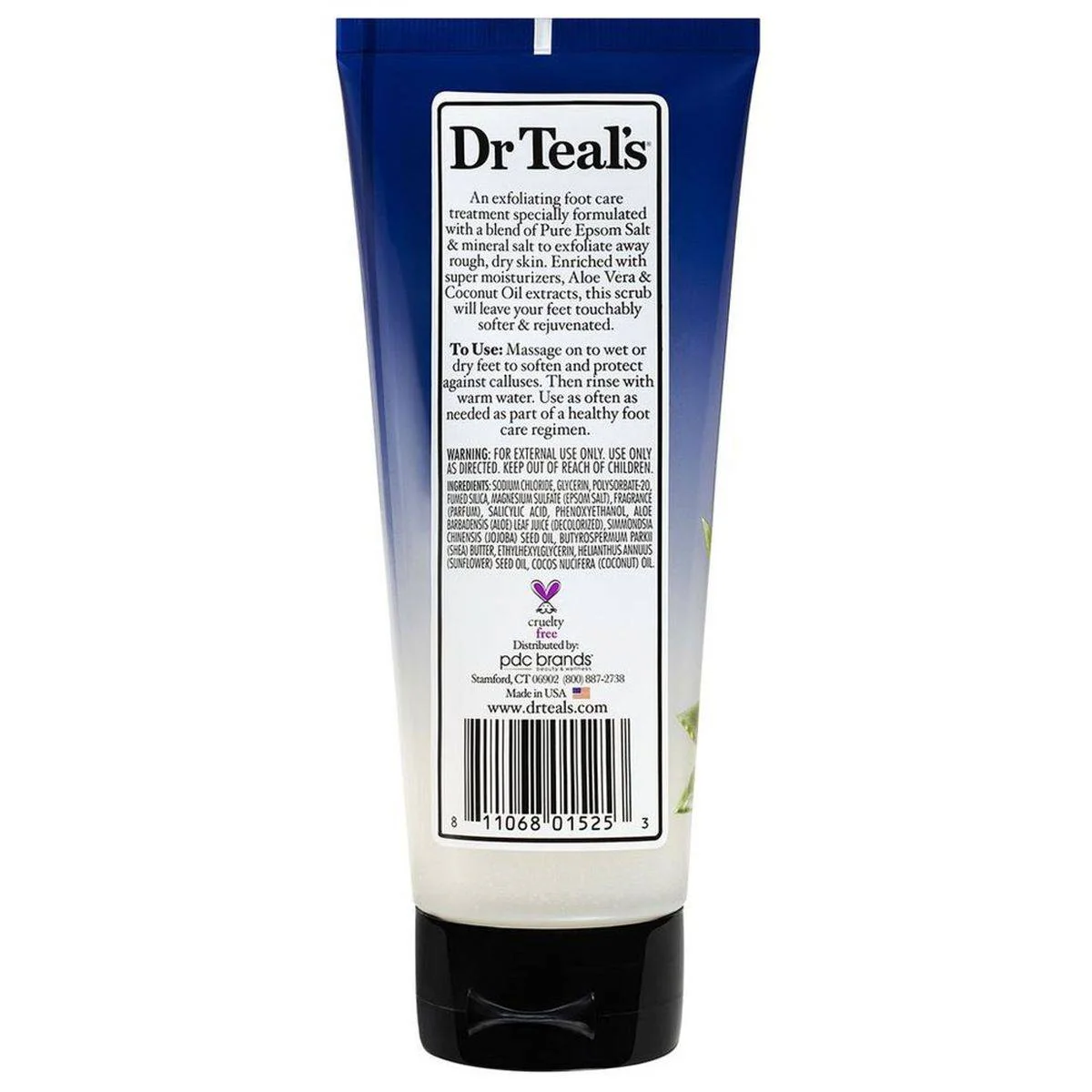 Dr Teals Gentle Exfoliant Foot Scrub With Pure Epsom Salt Softening Remedy 170g - Image 2