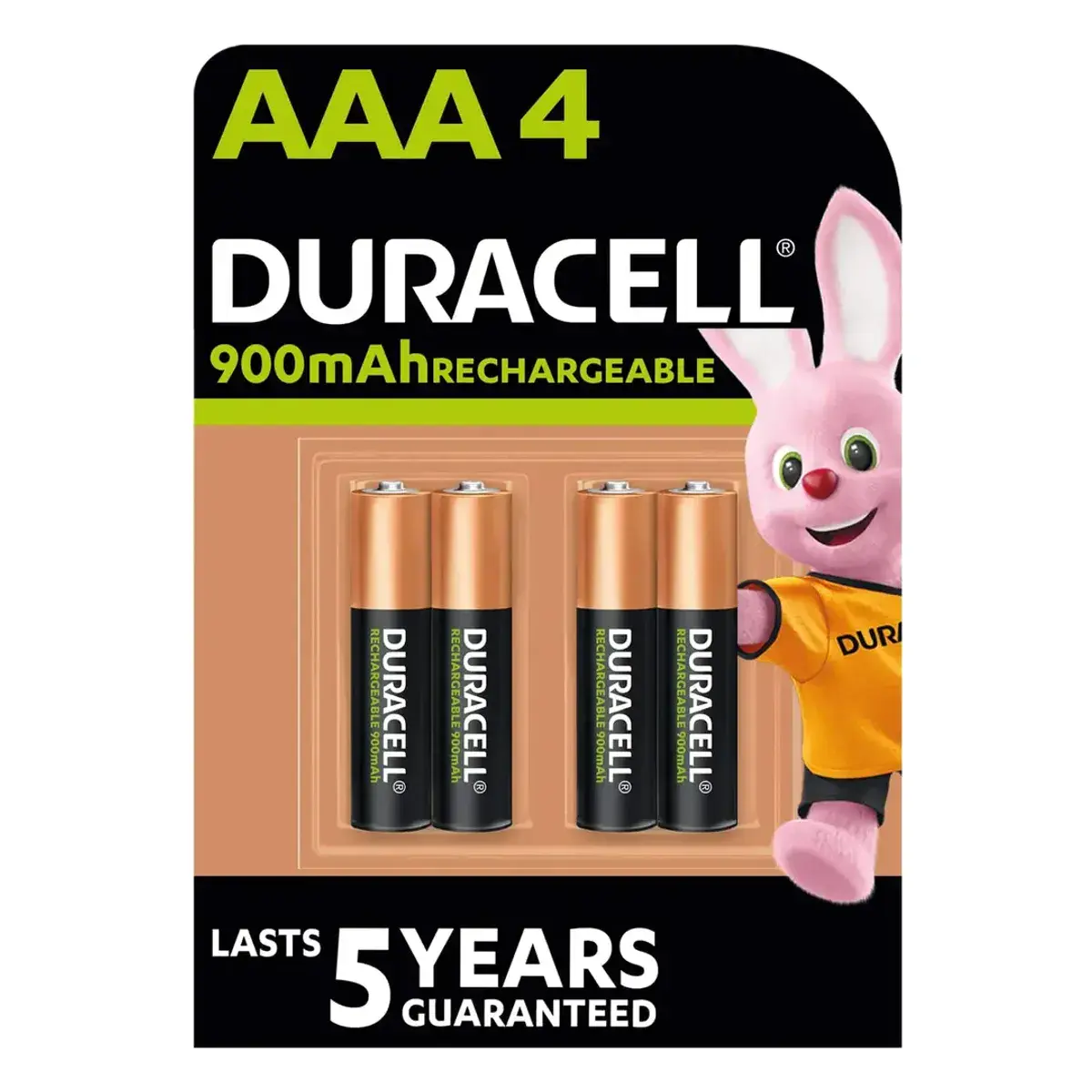 Duracell Battery Recharge AAA 900Mah 4 Pieces