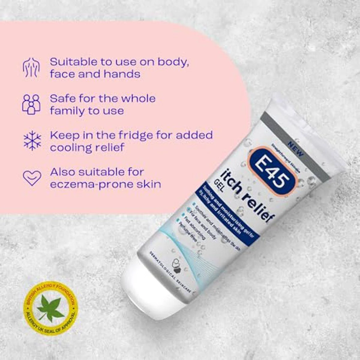 E45 Itch Relief Gel 100ml - Image 2