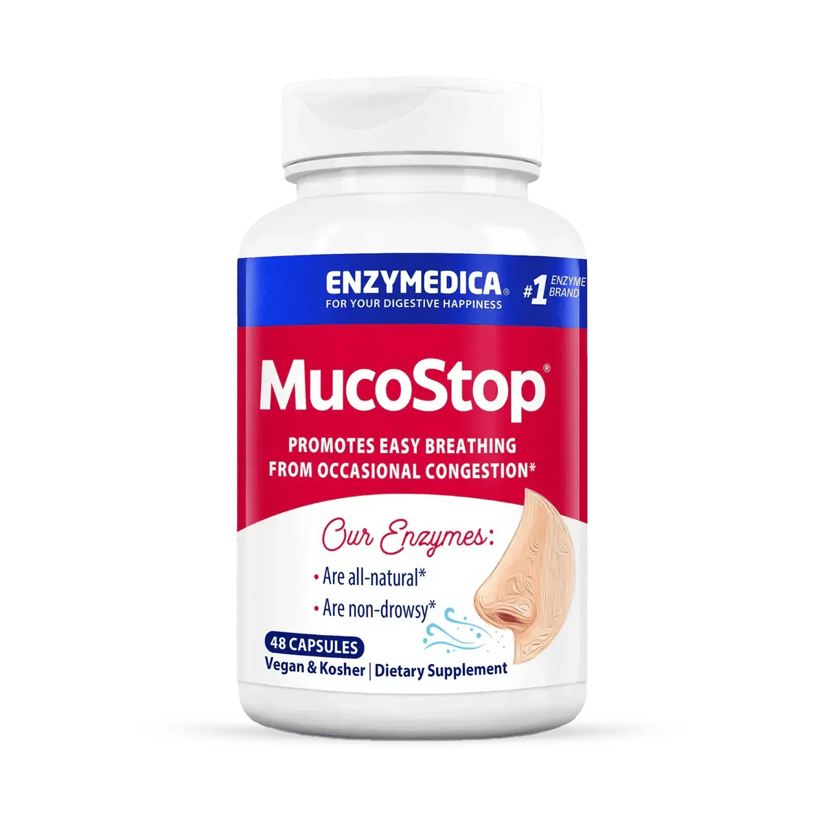 Enzymedica Mucostop 48 Capsules