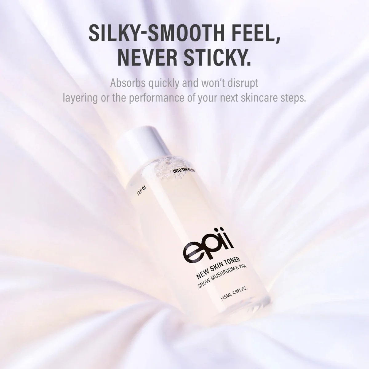 Epii New Skin Toner Snow Mushroom & PHA 145ml - Image 5