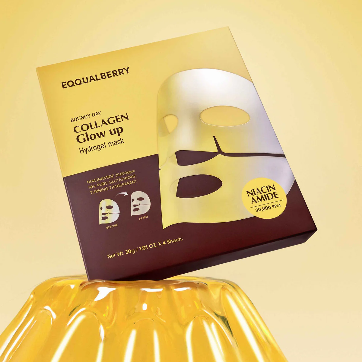 EQQUALBERRY Collagen Glow Up Hydrogel Mask 30g - Image 3