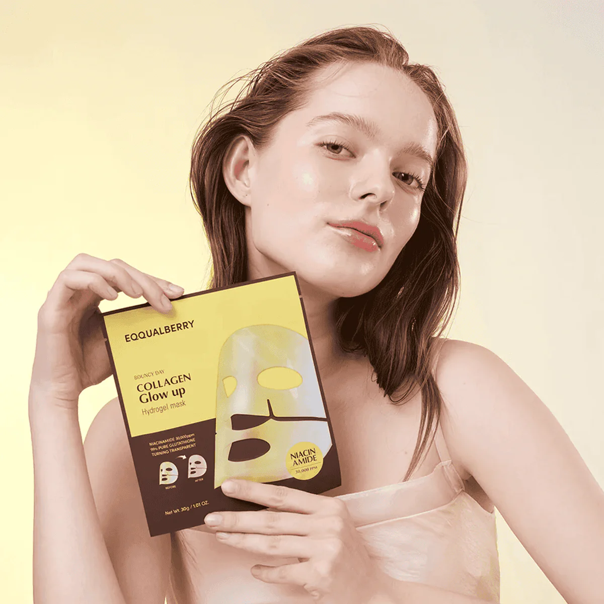 EQQUALBERRY Collagen Glow Up Hydrogel Mask 30g - Image 4