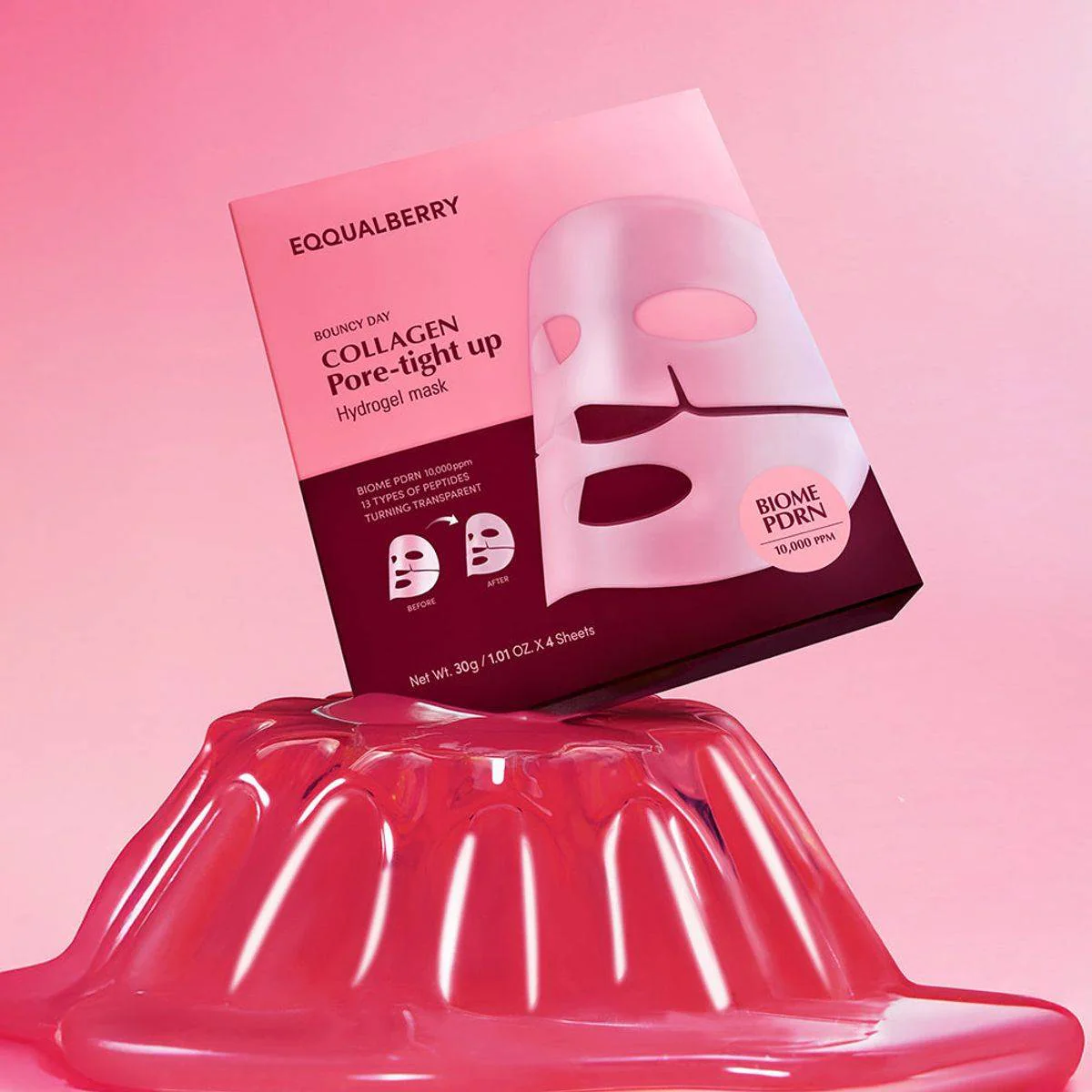 EQQUALBERRY Collagen Pore Tight Up Hydrogel Mask 30g - Image 3