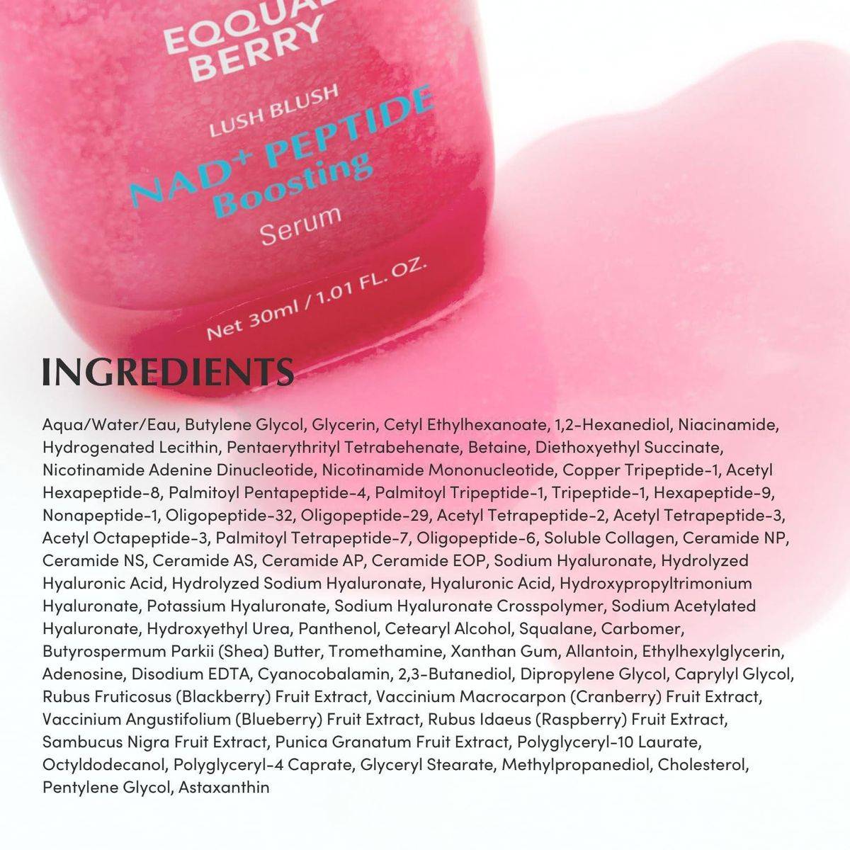 EQQUALBERRY NAD+ Peptide Boosting Serum 30ml - Image 9