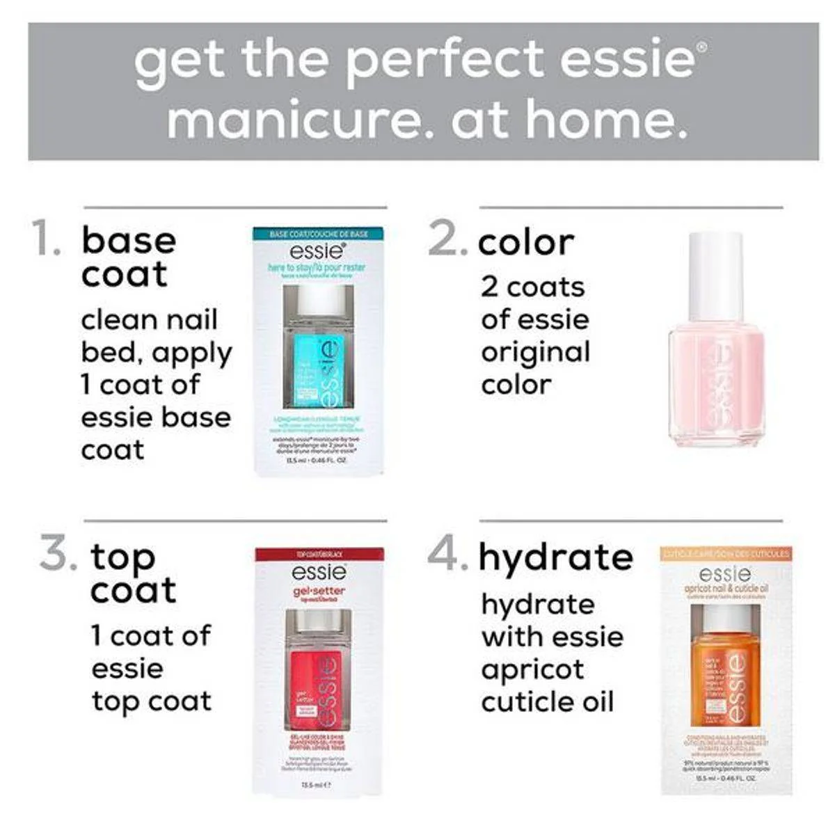 Essie QuickE Nail Care Polish Fast Drying Drops Clear 13.5 ml - Image 3