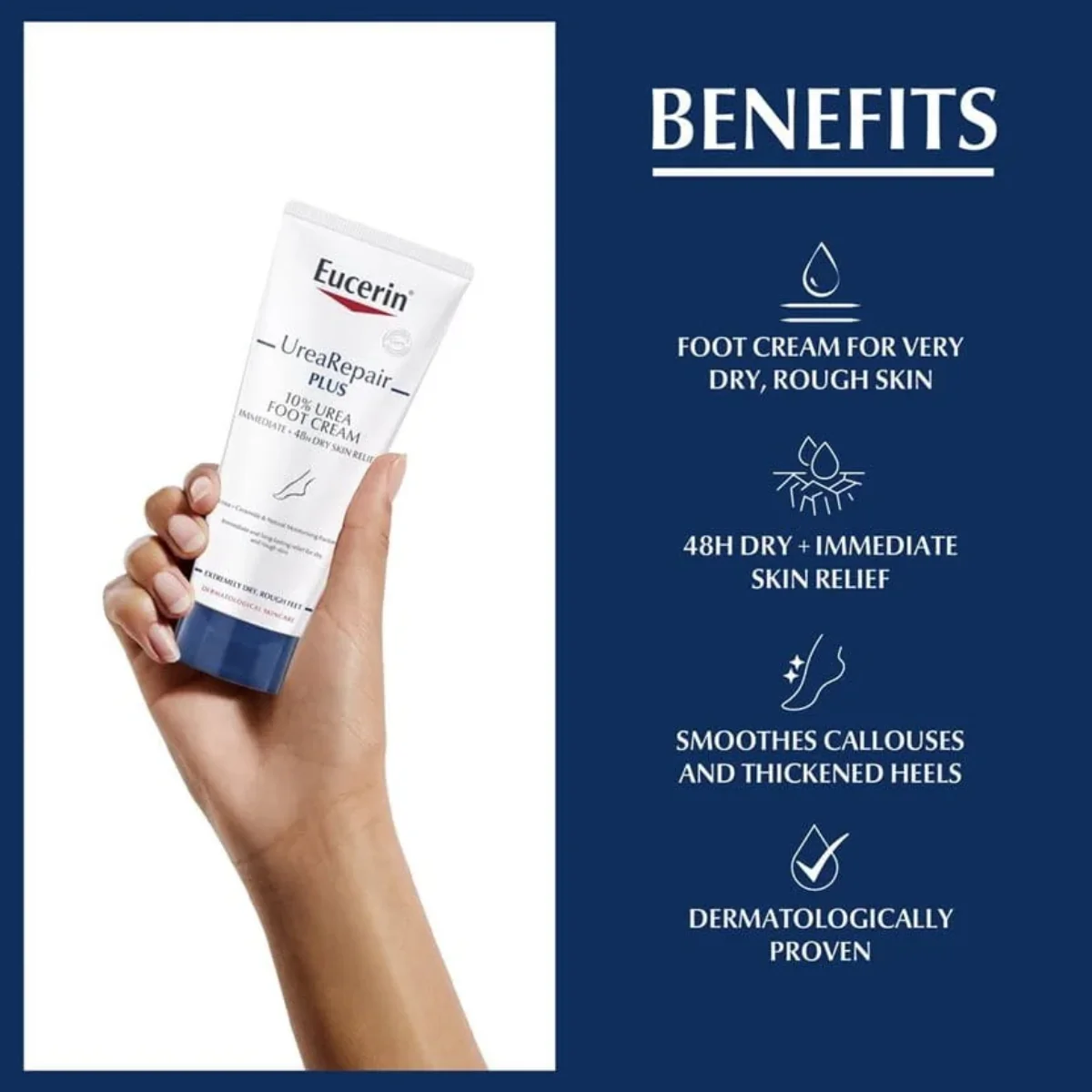 Eucerin UreaRepair Plus 10% Foot Cream 100ml - Image 2