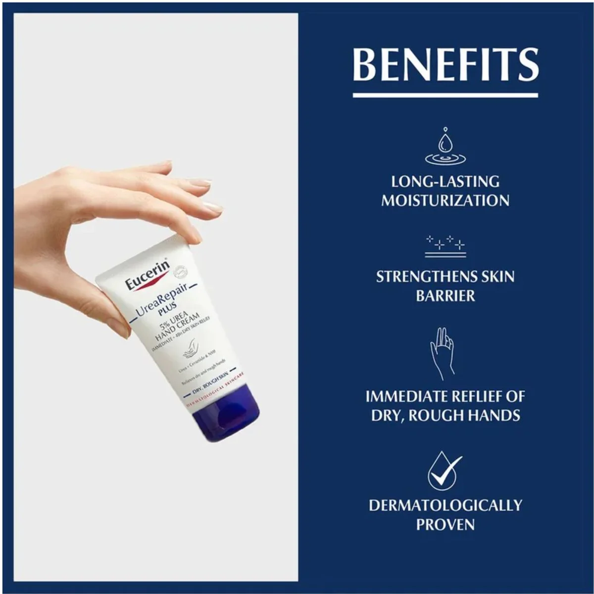 Eucerin UreaRepair Plus 5% Urea Hand Cream 75ml - Image 2