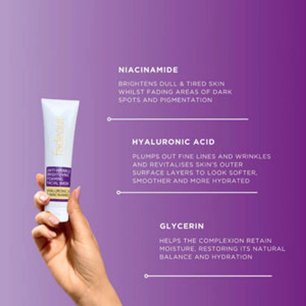 Fadeout Anti Wrinkle Brightening Foaming Facial Wash 100ml - Image 8