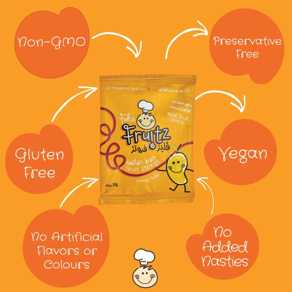 Felis Fruitz Fruit Strings Mango 20g - Image 2