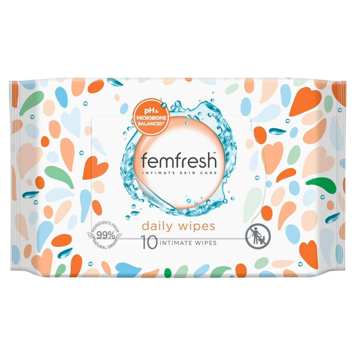 Femfresh Intimate Pocket Wipes 10 Pack