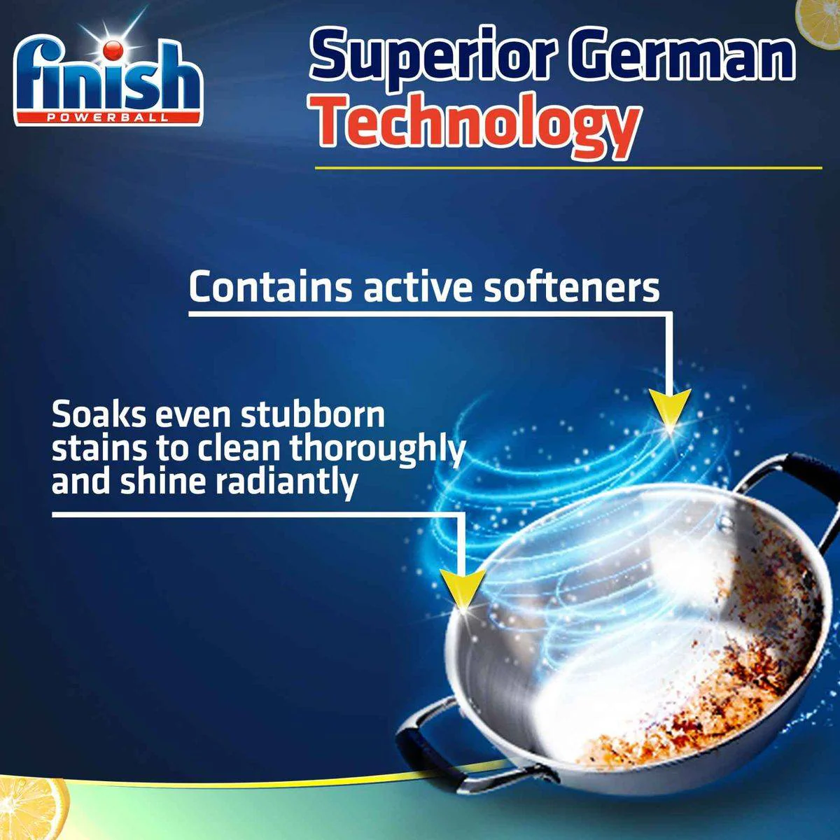 Finish Dishwasher Power Powder Lemon Sparkle 1kg - Image 2
