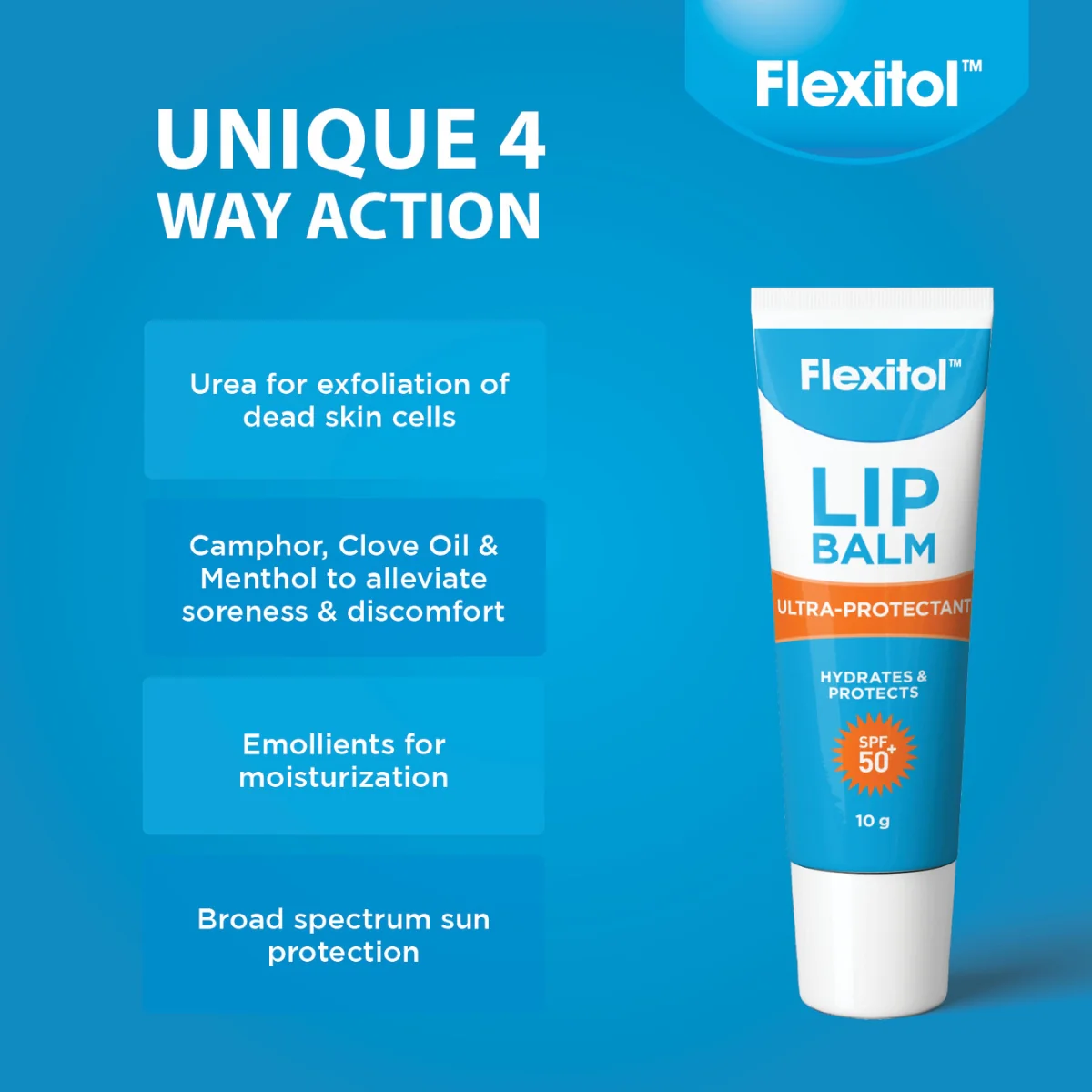 Flexitol Lip Balm SPF50+ 10g - Image 5