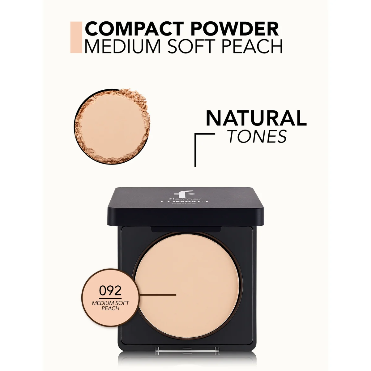 Flormar Compact Powder 92 Medium Soft Peach 11g - Image 4