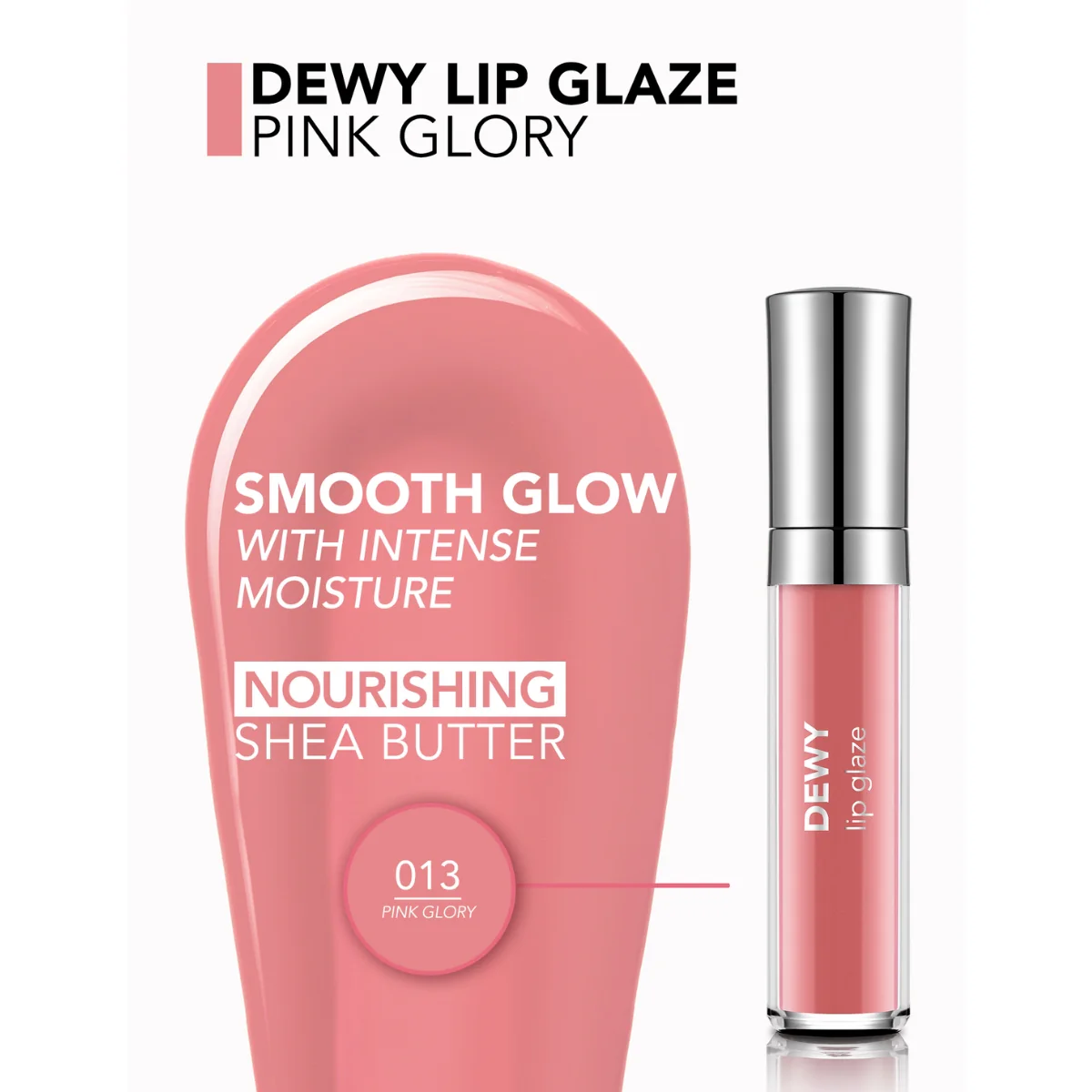 Flormar Dewy Lip Glaze 013 Pink Glory 4.5g - Image 4