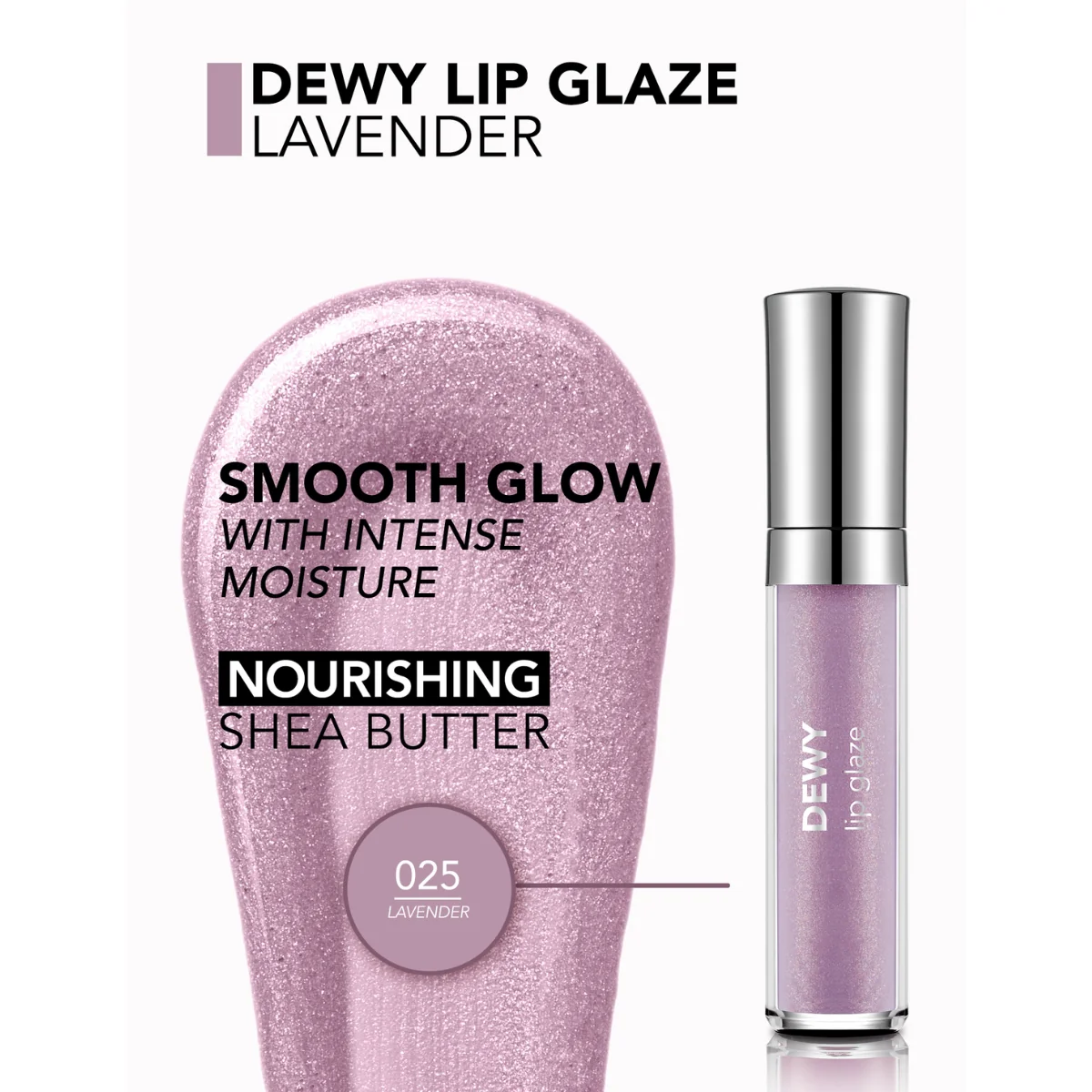 Flormar Dewy Lip Glaze 025 Lavender 4.5g - Image 4