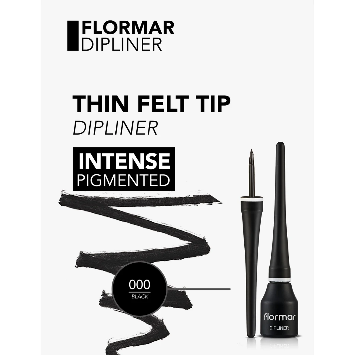 Flormar Dipliner 01 Black 3.5ml - Image 3