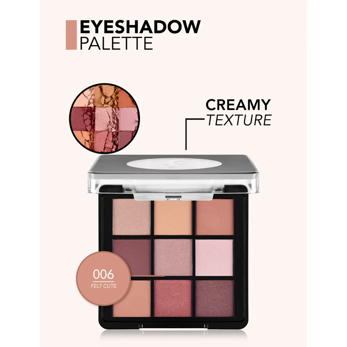 Flormar Eyeshadow Palette 006 Felt Cute 9g - Image 4
