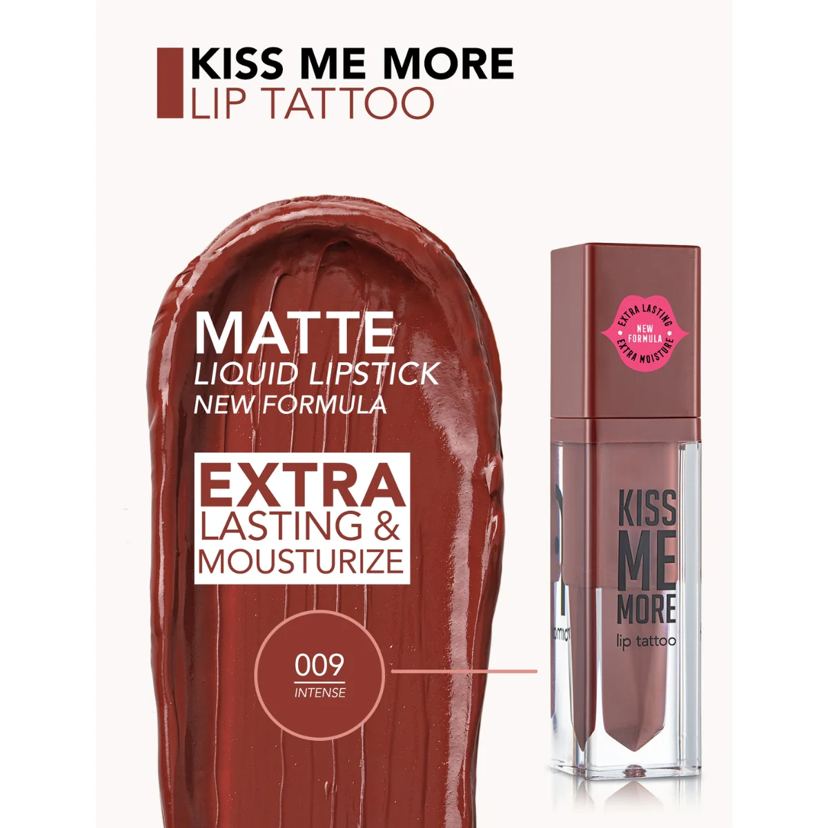 Flormar Kiss Me More Lip Tattoo 09 Intense 3.8ml - Image 3