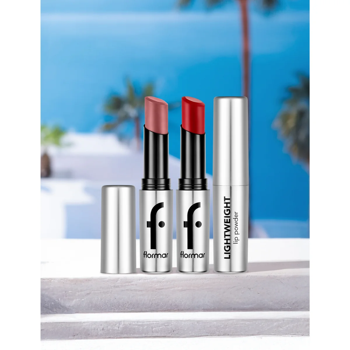 Flormar Light Weight Lip Powder Lipstick 012 Legendary Red 3g - Image 4