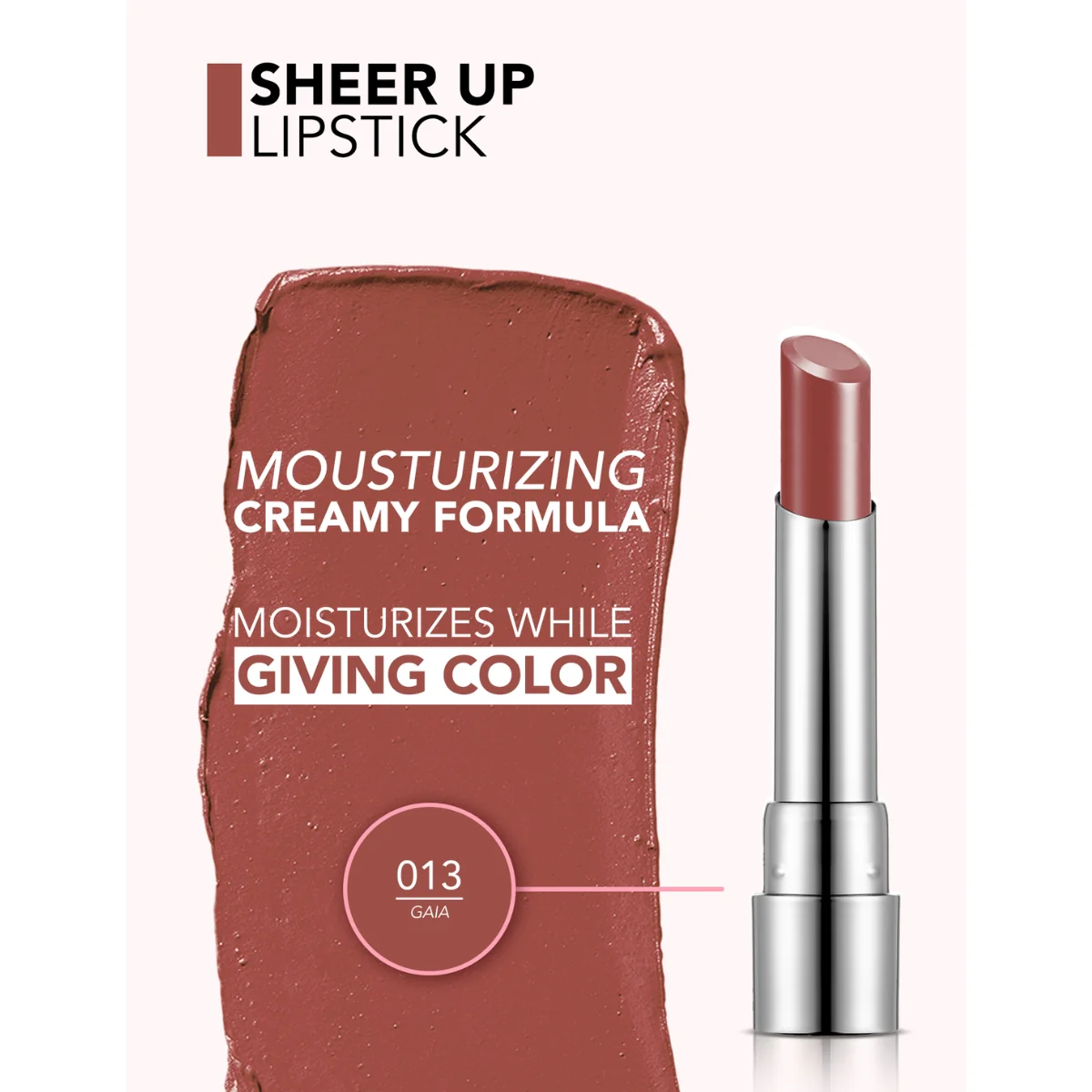 Flormar Sheer Up Lipstick 013 Gaia 3g - Image 4