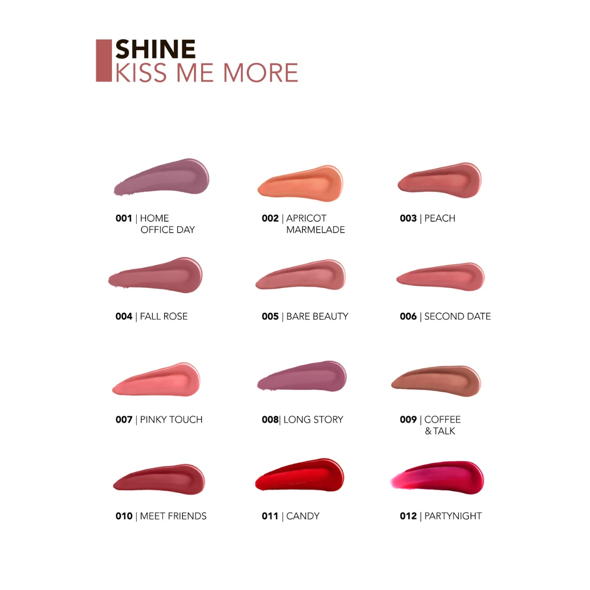 Flormar Shine Kiss Me More Lip Tattoo 010 Meet Friends 3.8g - Image 5
