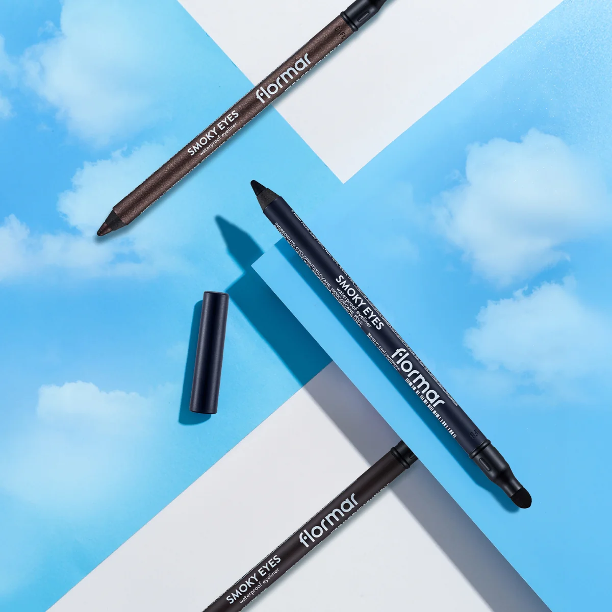 Flormar Smoky Eyes Waterproof Eyeliner 001 Carbon Black 1.14g - Image 6