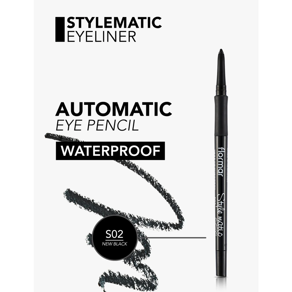 Flormar Style Matic Eyeliner S02 New Black 0.35g - Image 5
